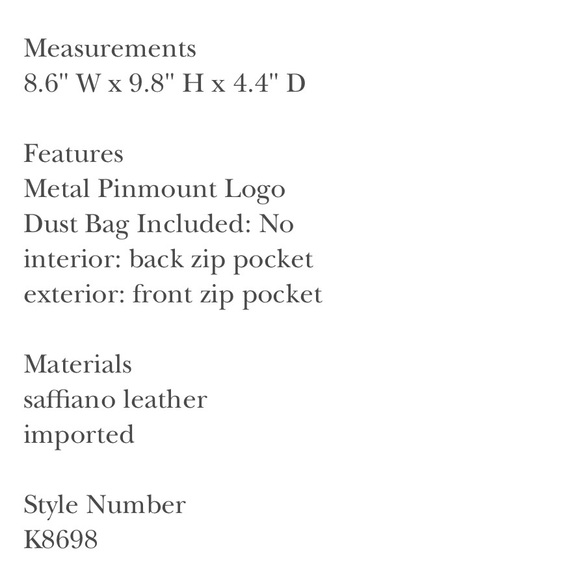 🆕 Kate Spade Perry Backback - Picture 5 of 12